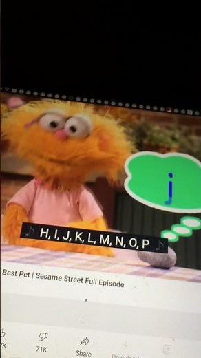 Sesame Street Zoe Alphabet Song Rocko