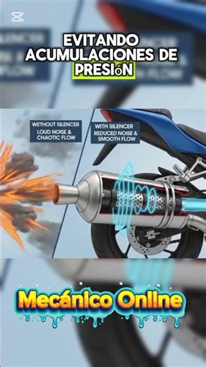 How a motorcycle muffler works #motorcyclemechanics