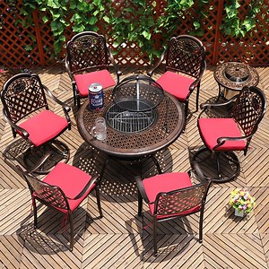 [Hot Item] ODM Outdoor Cast Aluminium Outdoor Leisure Bar Chairs Stools