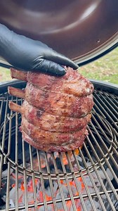 Garlic Herb Smoked Prime Rib | All Things Cooking