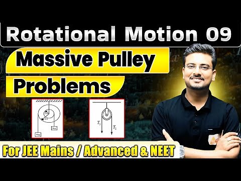 Massive Pulley Problems Rotational Motion | Short Tricks | Variation of Tension in String on Pulley