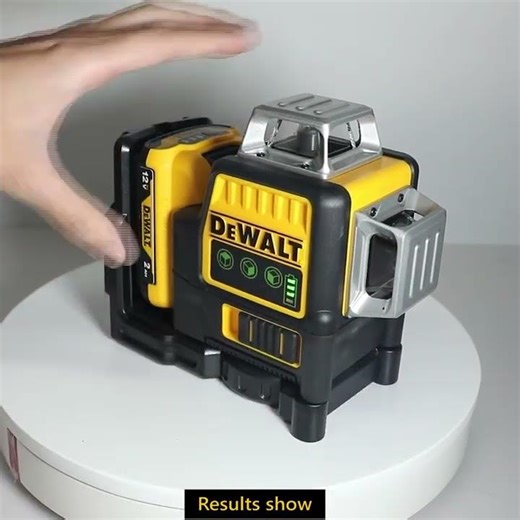 Dewalt DW089LG 12-Line Green Beam Laser Level - 360° 3-Side Coverage,