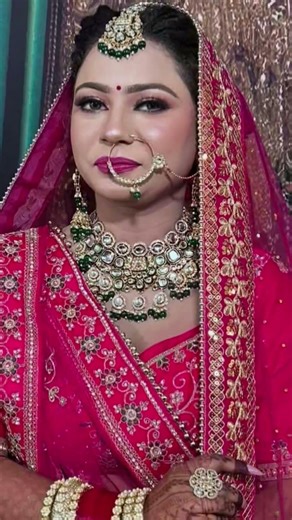 1 February 2026 Nice makeup very beautiful bride cuteness 💞