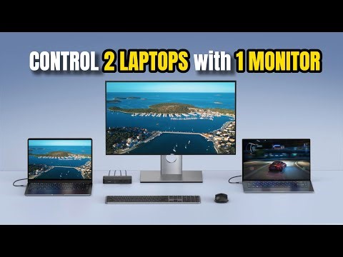 TobenONE USB C KVM Switch Share 1 Monitor & Keyboard Between 2 Laptops