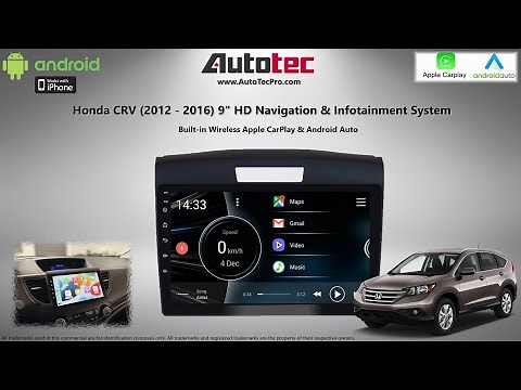 Honda CRV (2012–2016) 9″ HD Navigation & Infotainment System | Android Auto | CarPlay
