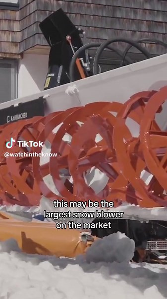 This would be so fun to drive #snow #mesmerizing #snowblower