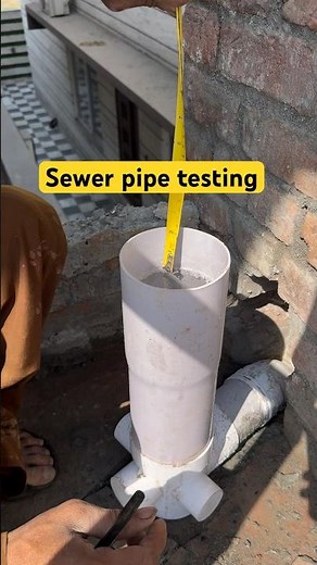 sewerage pipe fittings-sewer line water test#plumbingtime #plumbingexperts