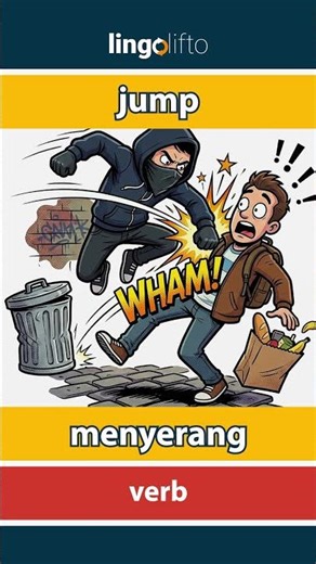 🇬🇧🇮🇩 jump - menyerang : learn English : ayo belajar bahasa Inggris : vocabulary builder