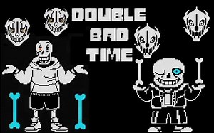 Undertale and Underswap sans X Papyrus double bad time