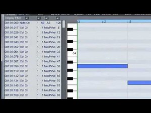 Samplitude & Sequoia Midi-10: The Midi Event List Editor