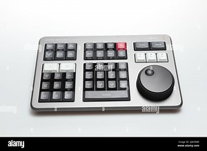 Davinci resolve speed editor product of Blackmagicdesign for video editing and color grading on isolate white background Stock Photo - Alamy