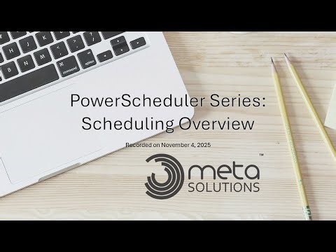 PowerScheduler Series: Scheduling Overview