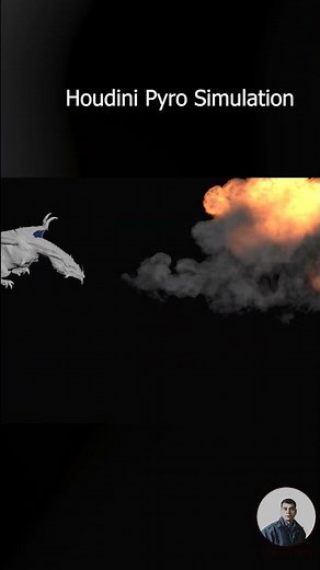 Houdini Pyro Flame Throw Simulation | Houdini Pyro Simulation