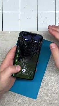 He dropped his iPhone 13 down the stairs, I'm replacing the screen for him 👌😷📱 #iphone #repair