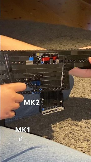 Lego gun semi auto shell ejecting