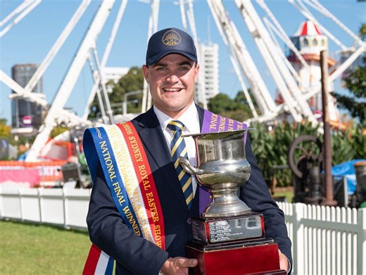 Big cattle sell-off the final push for Michael’s young auctioneer win - Beef Central