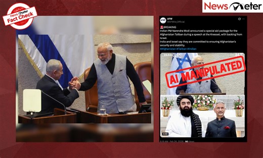 Fact Check: Modi announces special aid for Taliban in Israeli Parliament? No, clip is AI-manipulated