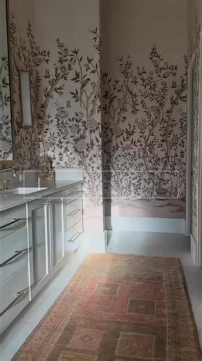 39 reactions · 18 comments | Comment GUIDE to learn how Amy transformed her builder-grade bathroom into a bespoke retreat with Chinoiserie elegance! ✨⁠ ⁠ From bland to breathtaking, this makeover proves how wallpaper, paint, and a touch of luxury can completely change the feel of a space. Ready to see the full transformation (and learn Amy’s design secrets)? Head to our blog for the full story. | Amy Howard At Home | Facebook