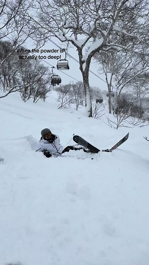 When the powder is actually too deep!