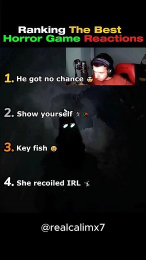 Ranking The Best Horror Game Reactions