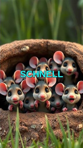 Der Rotfuchs jagt Mäuse