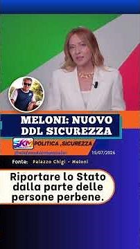 Giorgia Meloni, Security Bill