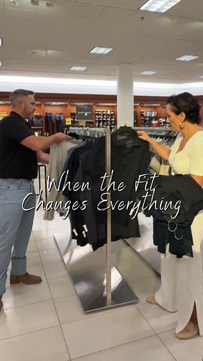 Matt came in saying, “I think it’s fine.” But fine isn't the goal. Once we got him in the right cut, the right fabric, and that blue he actually loves, everything changed. He stood different. He felt it. That moment when it clicks is why I do what I do. And yes, we had to get those loafers out of his view. Comment “WANT” to get the link. https://liketk.it/5jVtY | Style with Eugenia