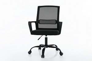 Desk Chairs Set of 2 Home Office Mesh Chair with Wheels Lumbar Support Ergonomic Office Chair Clearance for Bedroom Living Room Home Office Computer Chair Swivel Adjustable 36-40inch Black Chair