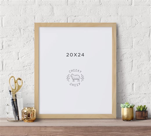 20x24 Poster Frame - No Glass - Large Poster Frame, Paintable and Stainable or With a Clear Finish - Etsy