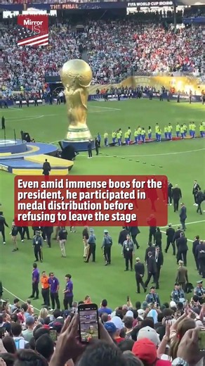 Donald Trump gatecrashes and ruins Spain's World Cup trophy lift despite being begged to leave