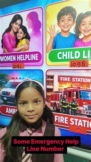 Our students are learning the importance of emergency numbers.