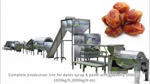 Top Quality 500kg/h Dates Juice Syrup Processing Plant Dates Paste Making Machine