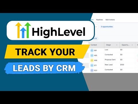 How to Track Leads in GoHighLevel CRM Step by Step - Easy Guide
