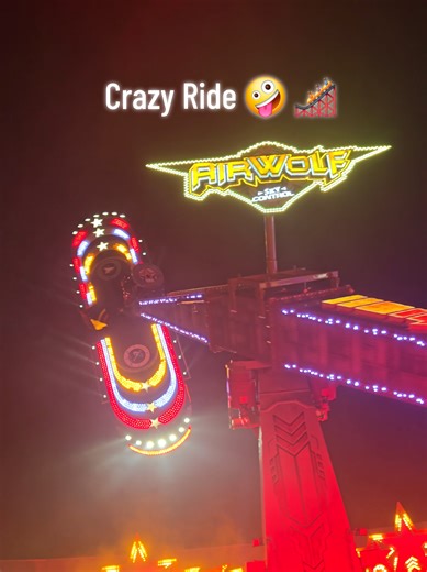Crazy Airwolf Ride 🤪🎢 #airwolf #ride #rollercoaster