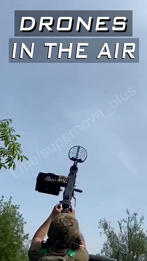 1.6K views · 18 reactions | Ukrainian Soldier Shoots Down Orlan-10 Drone Anti Drone Guns #militarytechnology #military #shorts-000 | Jane Carney | Facebook