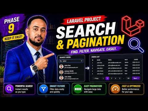 Laravel Search & Pagination (Phase 8) | Build Fast & Scalable App