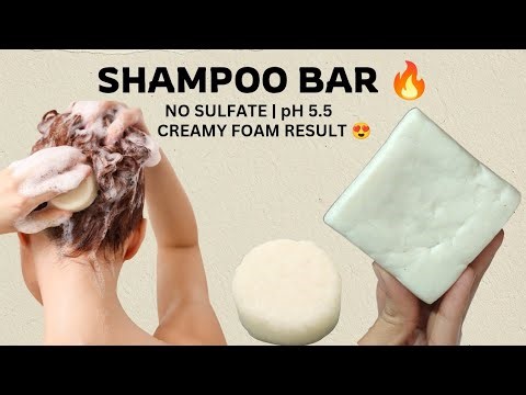 How to make Shampoo Bar at home | pH 5.5 Sulfate Free Shampoo bar | Skin Herb Lab