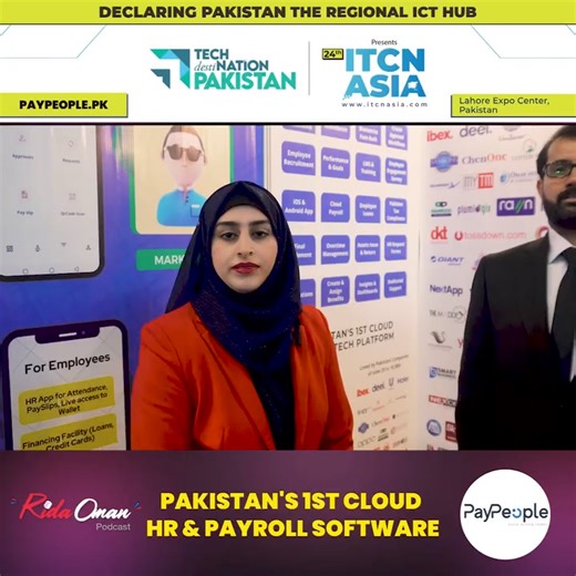 23 reactions · 6 comments | PayPeople - Pakistan's 1st Cloud HR & Payroll Software Day 3 incredible journey filled with innovation at ITCN Asia. And Podcast Coming Soon With Mian Muhammad Awais Co-founder & Managing Director at Paypeople Software Pvt Ltd Subscribe : https://www.youtube.com/@ridaoman.official #ridaomanpodcast #CloudHR #Payroll #ITCNAsia | Rida Oman Podcast | Facebook