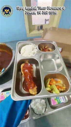 Today's Menu for Mr. Prabowo #mbg #bgn #food #prabowo #freenutritiousmeal #chickenrecipes #bbq