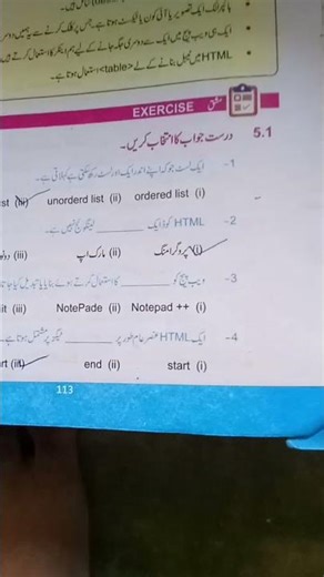 old 9 class book computer science chapter no 5 ke. mcqs
