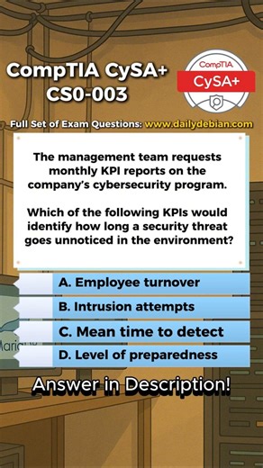 CompTIA CySA+ (CS0-003) Exam-Style Practice Question 2026