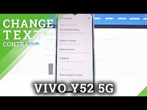 How to Turn On/Off High Contrast Text on Vivo Y52 5G – High Contrast Text Settings