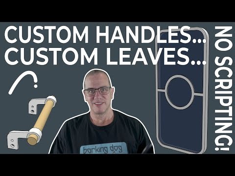 038 Archicad Custom Door Leaves & Handles...No Scripting