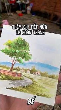 A PERFECT SET OF WATERCOLORS FOR DRAWING LANDSCAPES | how to draw scenery #drawing #landscapepain...