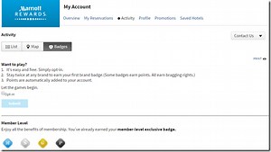 Have you earned Marriott Rewards badges?
