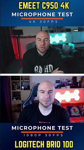 Emeet C950 4K vs Logitech Brio 100 1080p webcam #webcam