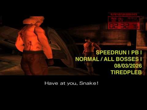 Metal Gear Solid (1998) Speedrun PB 02:19:06 | Normal / All Bosses |