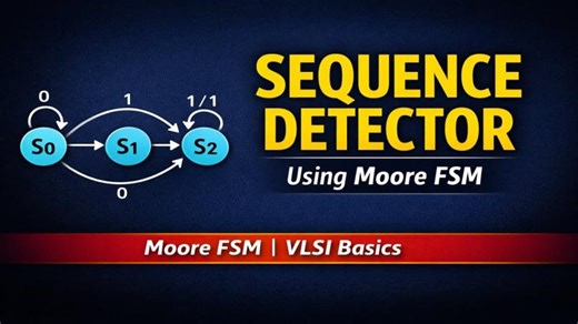 Design of Sequence Detector Using Moore FSM | Digital Electronics | VLSI Basics | Sanath Kumar kannam