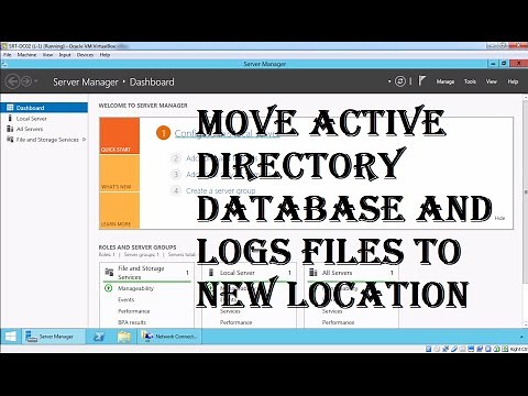 26. Relocating Active Directory Database and Logs Files