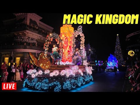 🔴Live Magic Kingdom All day with Rides, Shows, Parades, Fireworks at Walt Disney World 1/30/2026
